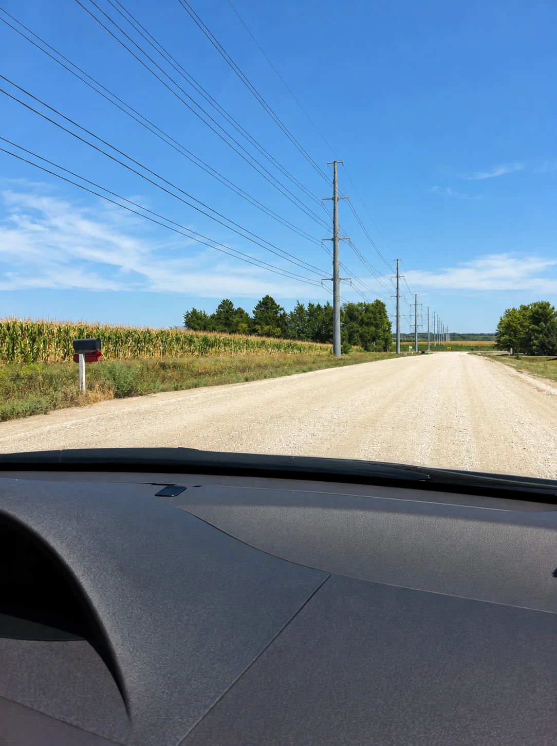 The 2012 drive with Debbie — outside Lincoln